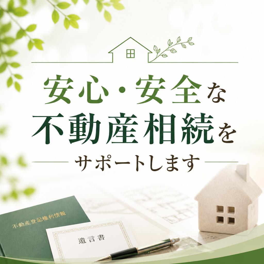 「安心・安全な不動産相続をサポートします」
